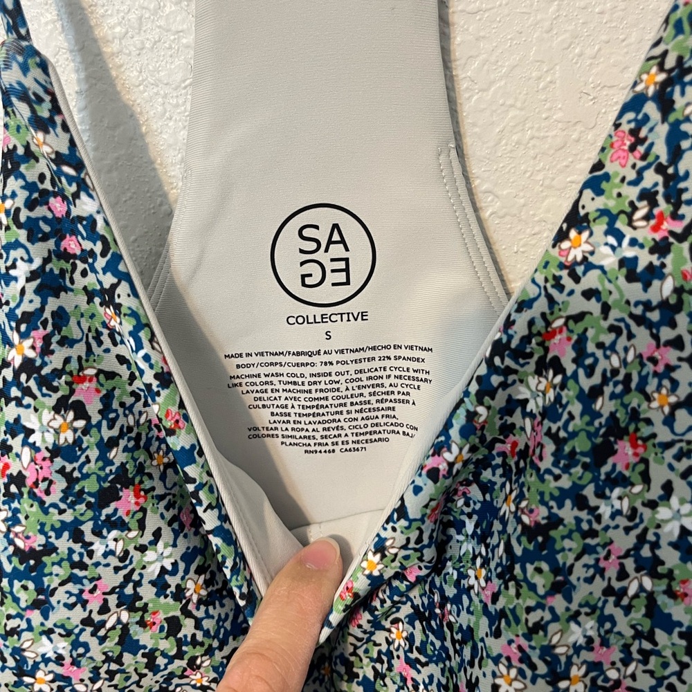 Sage Floral Multicolor Dress - Picture 2 of 2